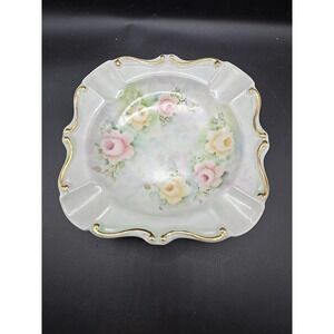 Vintage‎ Ash Tray Hand Painted